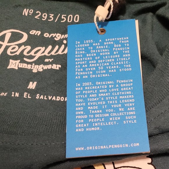 An Original Penguin + Jeremyville COLLAB LMTD EDITION 293/500 CREWNECK T-SHIRT - Picture 7 of 14